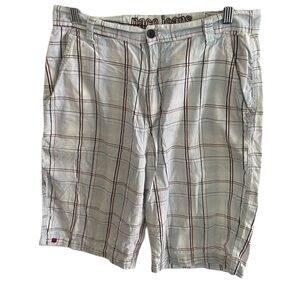 Vintage Paco Jeans Men's White Plaid Shorts Size 30 GUC